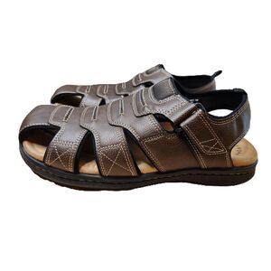 Dockers Seaboard Memory Foam Sandals Men’s 12 Brown NIB